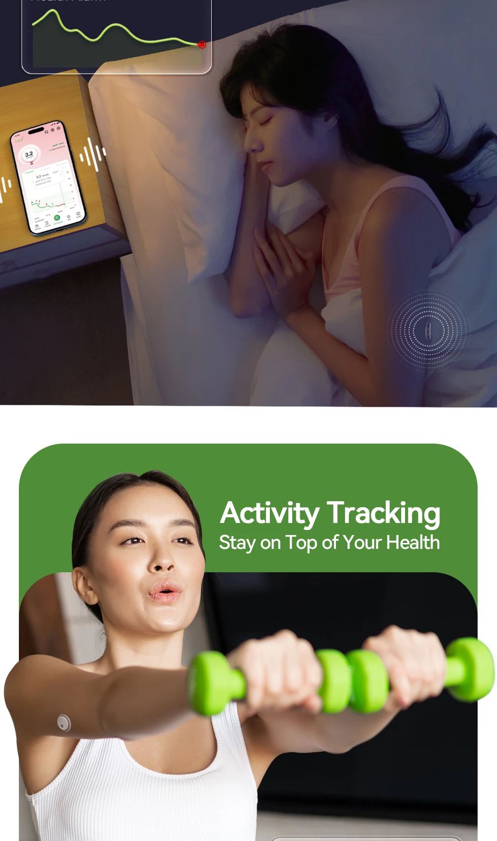 Monitor de Glucosa Continuo MicroTech LinX — Sin Pinchazos, Control en Tiempo Real por 15 Días